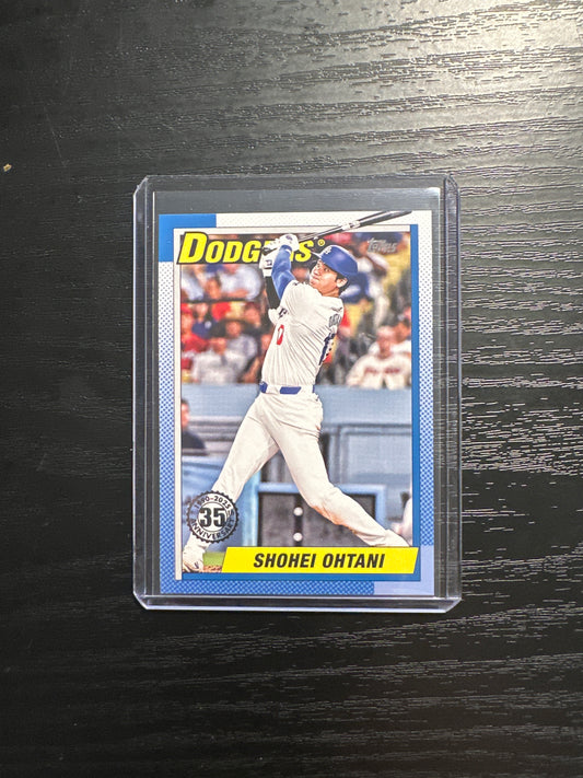 2025 TOPPS SHOHEI OHTANI DODGERS BASEBALL 35th ANNIVERSARY INSERT #T90-100