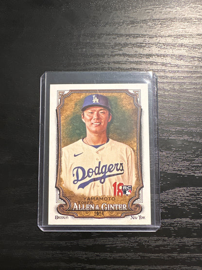 2024 Allen & Ginter Yoshinobu Yamamoto RC Rookie #201 Dodgers